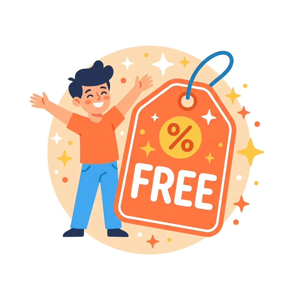 完全無料のイメージ